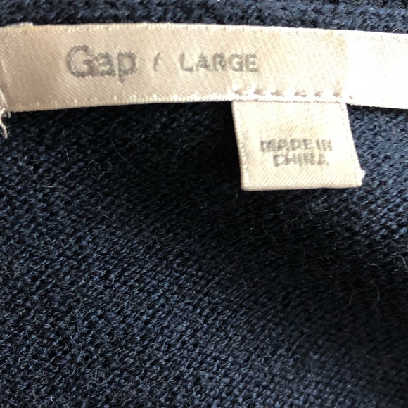 Womens Navy And White Striped Button Down Cardigan - Picture 4 of 5